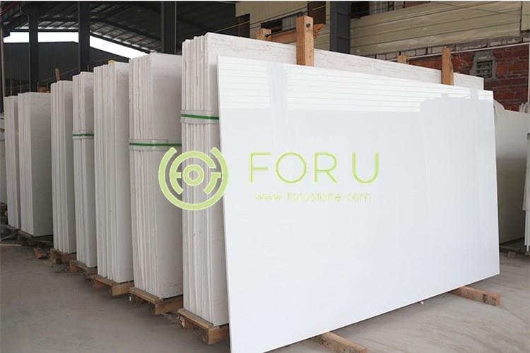 Hot selling flooring tiles Nano Crystallized Glass marble  artificial white marble slab