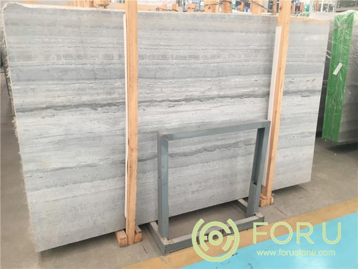 High Quality Blue Wood Marble, Building Material Grain Marble Slab