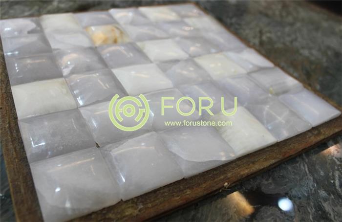 Popular white onyx marble mosaic for decoration