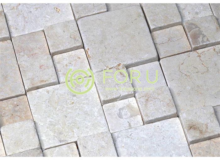 Mosaic Tile Basic Pattern Wall Marble Mosaic Travertine Floor Mosaic Tile for Bathroom0