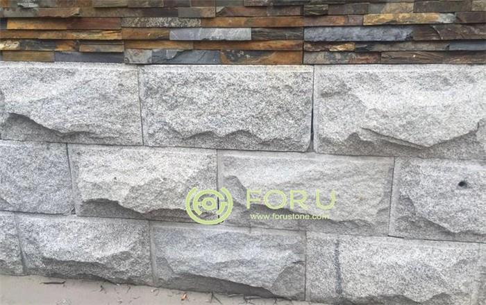 Chinese Cheap White Granite G655 Mushroom Stone Outdoor Wall Cladding Tile