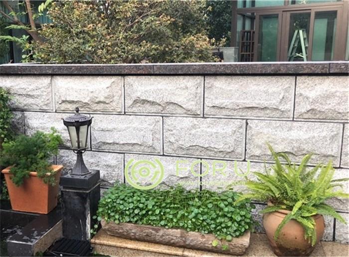 Chinese Cheap White Granite G655 Mushroom Stone Outdoor Wall Cladding Tile
