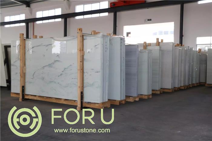 New Crystallized Glass Stone, Carrara White Artificial Crystal Marble