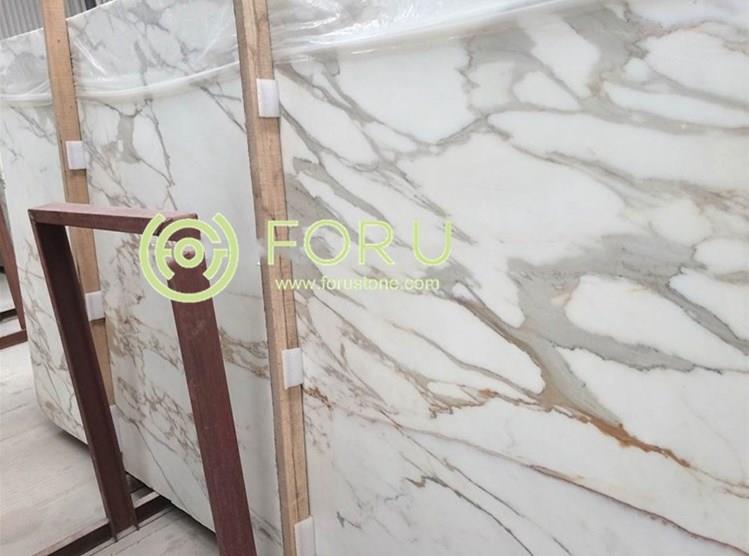 Gold marble slab tile imported marble Calacatta Gold Marble Slab for Marble Wall
