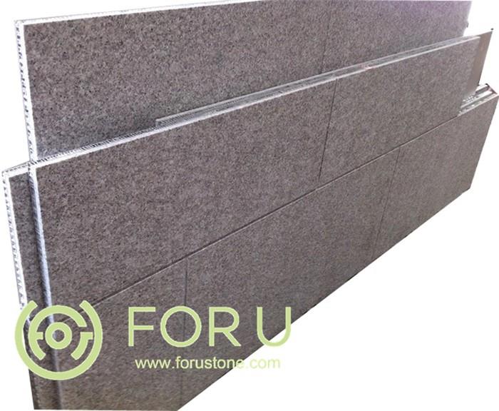 Aluminum honeycomb and granite composite panel