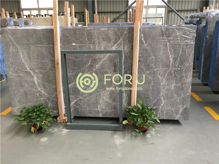 Chinese factory supply large quantity ash grey marble slabs Aimashi gray marble tile7
