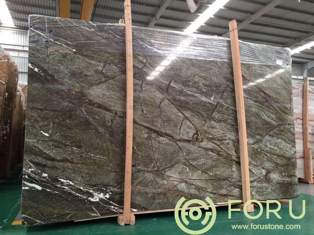 Rain Forest Green Marble for Wall and Floor Decoration and marble tile lowes polished marble tile