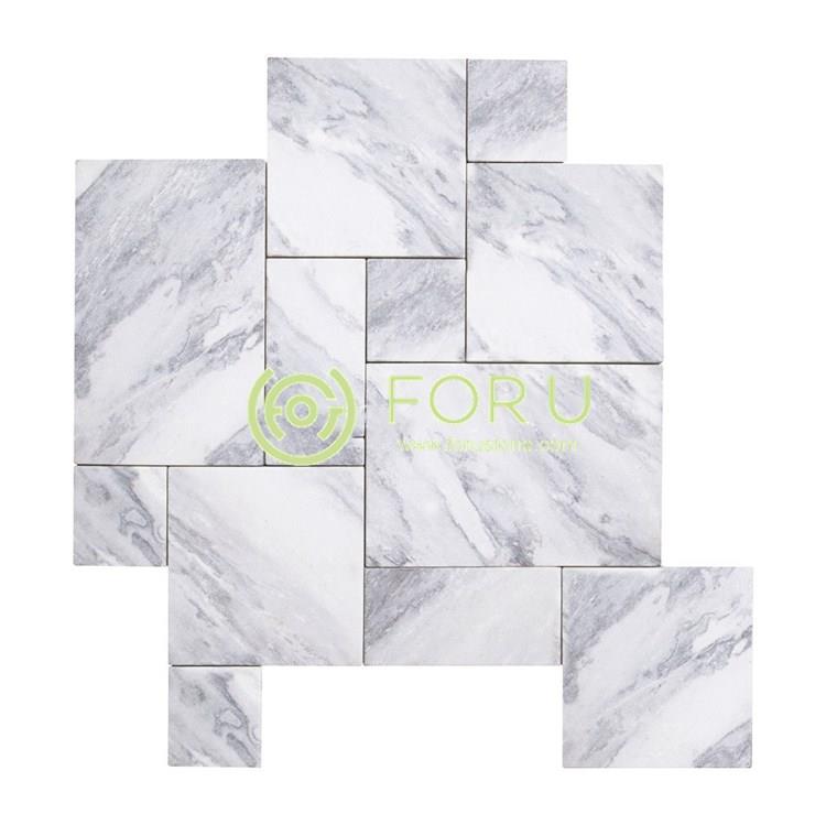hot sale rain clouds white marble grey vein marble tiles