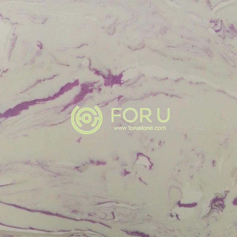 Purple artificial onyx marble for Wall Decoration