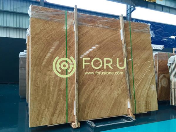 Wood wooden vein yellow marble with wholesale price