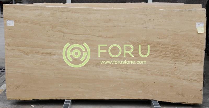 Imported Afyon Yellow Travertine Marble Yellow Travertine Light for outdoor flooring 