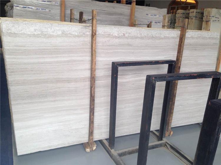 Silk Georgette marble tiles light grey wood grain marble for flooring 