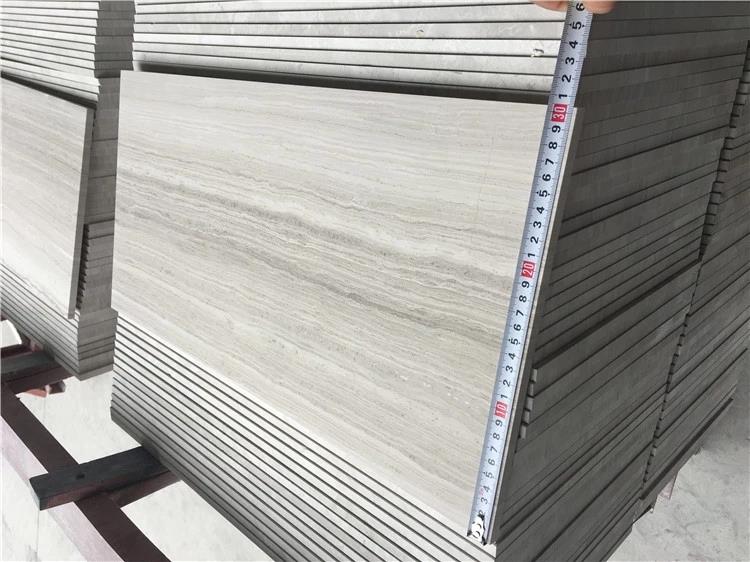 Silk Georgette marble tiles light grey wood grain marble for flooring 
