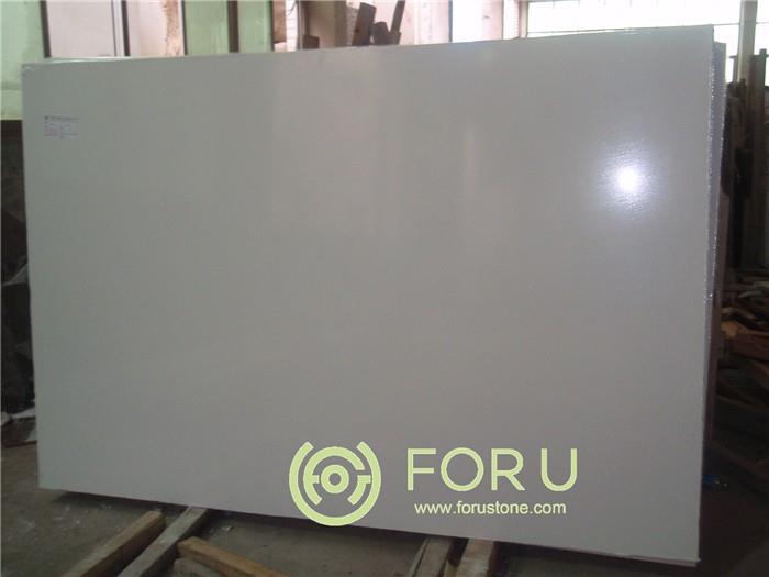 Artificial Stone Pure White Marble for Countertop & Flooring Slab/Tile