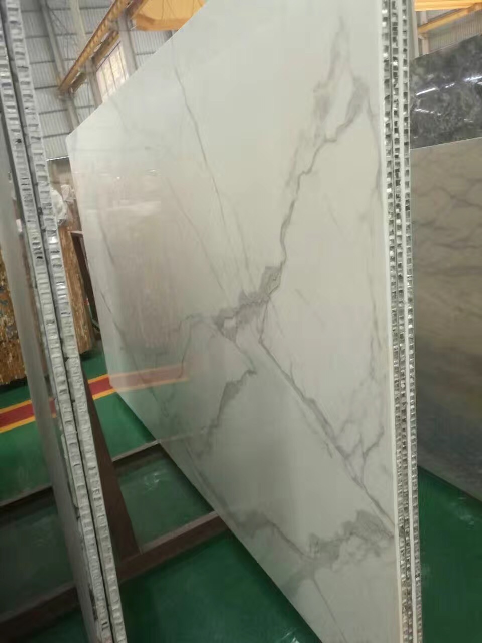 Staturios White Calacatta White Composite  Panel