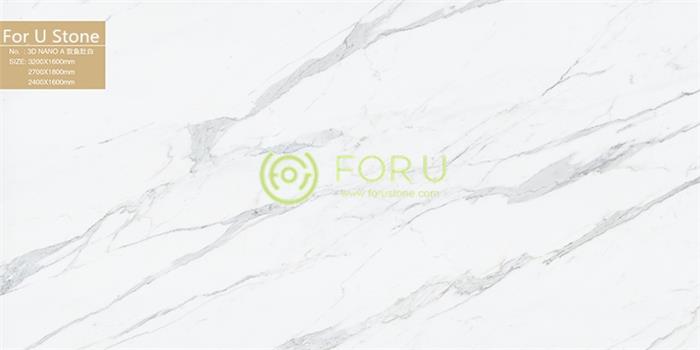 3D Nano Calacatta artifcial marble for wall decoration