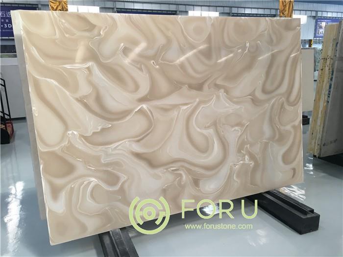 Yellow Crystal Fake Onyx, Artificial Onyx Panel Sheet For Countertop