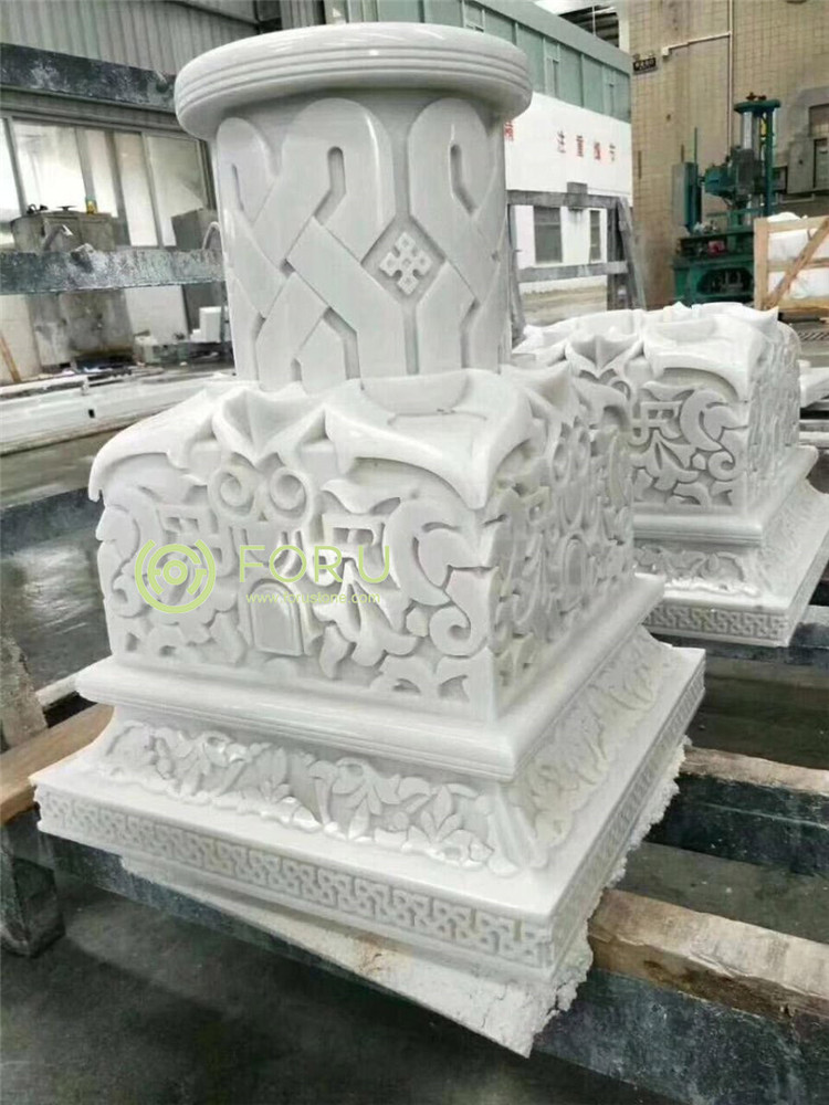 Bianco Sivec White Marble Used For Mosque Masonry Projects (3).jpg
