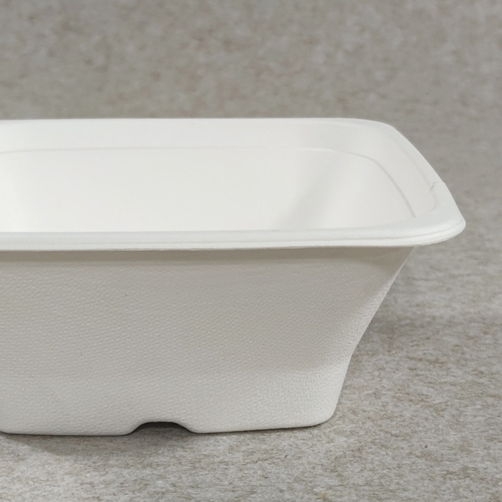 sugarcane square bowl white