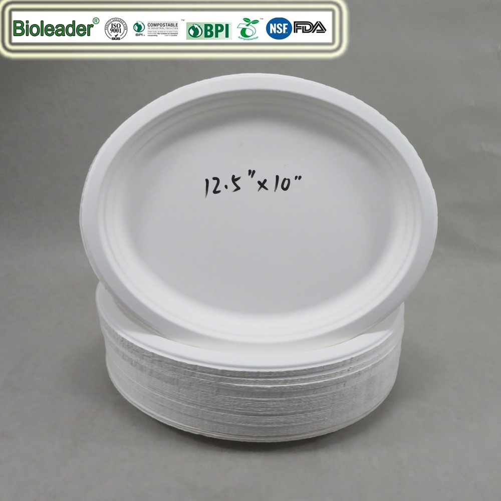 bagasse oval plates