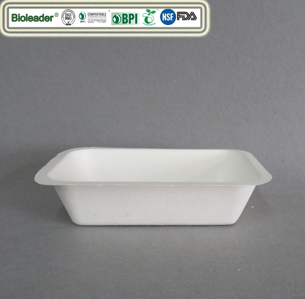 Disposable Bagasse Tray for Food Meal Chip Sushi Tray