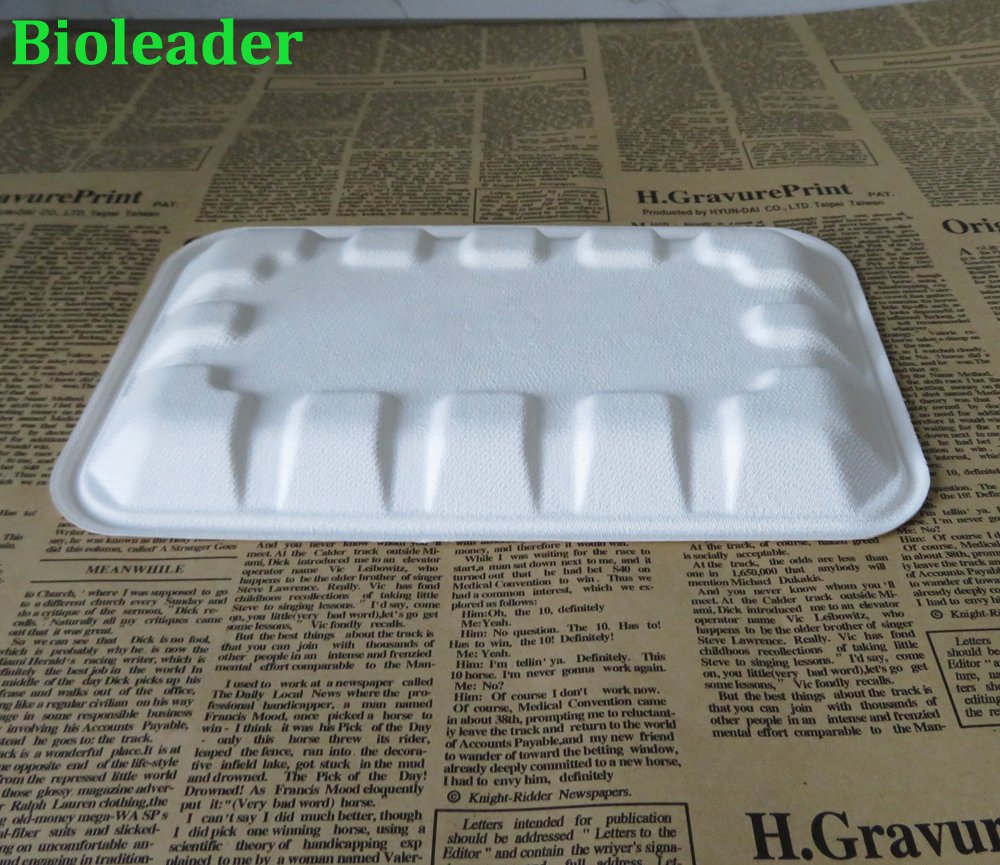 Compostable Tray Molded Paper Pulp Trays