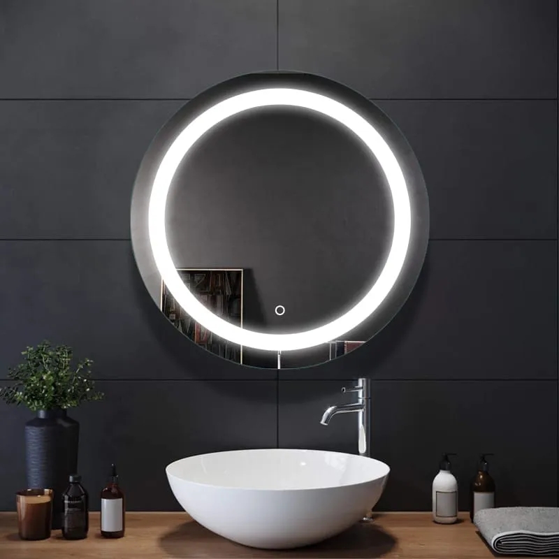 Frameless Round Mirror