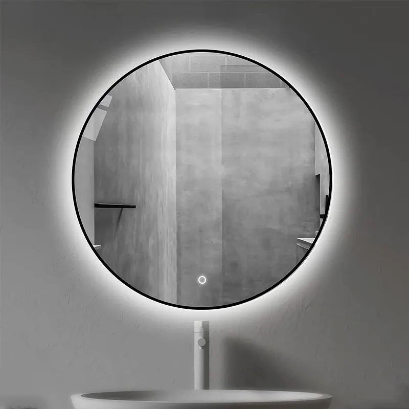 Black Round Bathroom Mirror