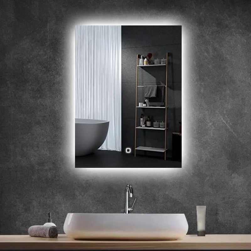 Backlit Frameless Vanity Mirror