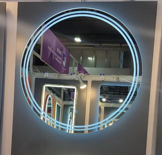 Frosted backlit LED Bathroom Mirror Round