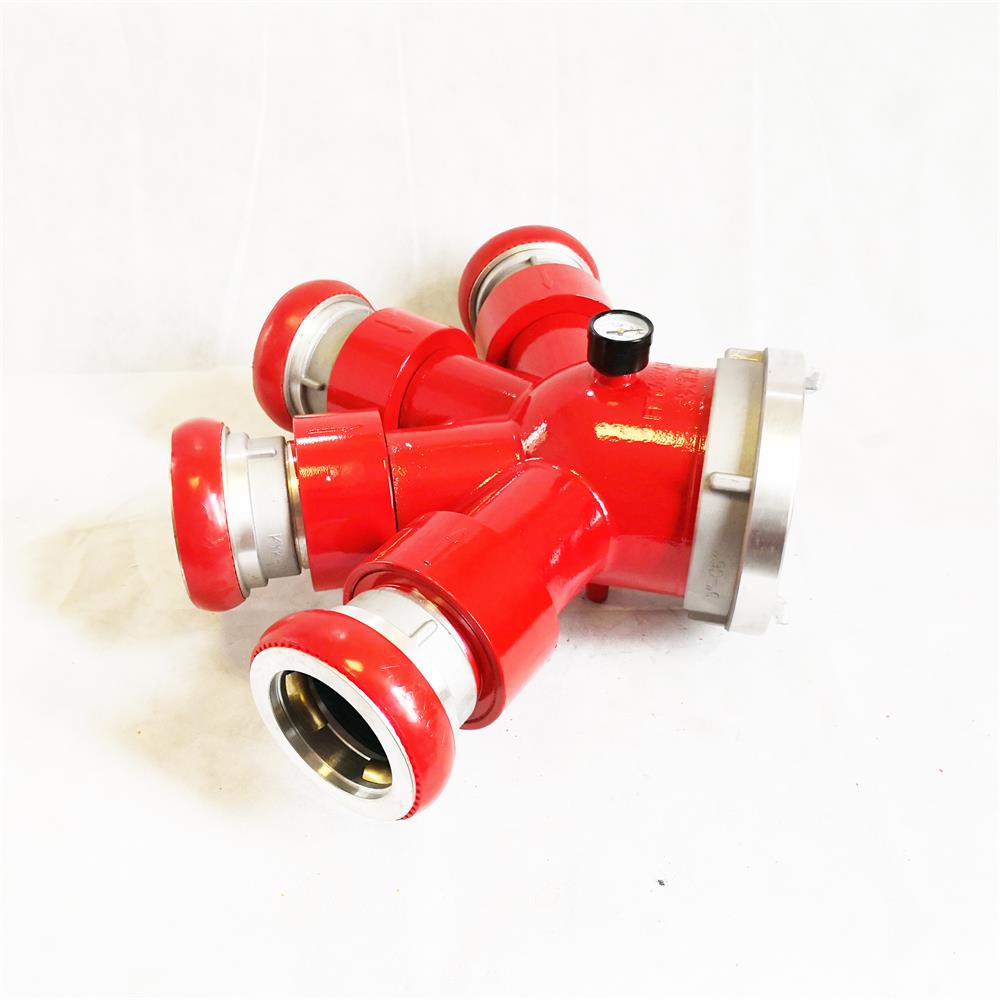 4 Inlets Hydrant Siamese Fire Fighting Pipe Laying Water Collector