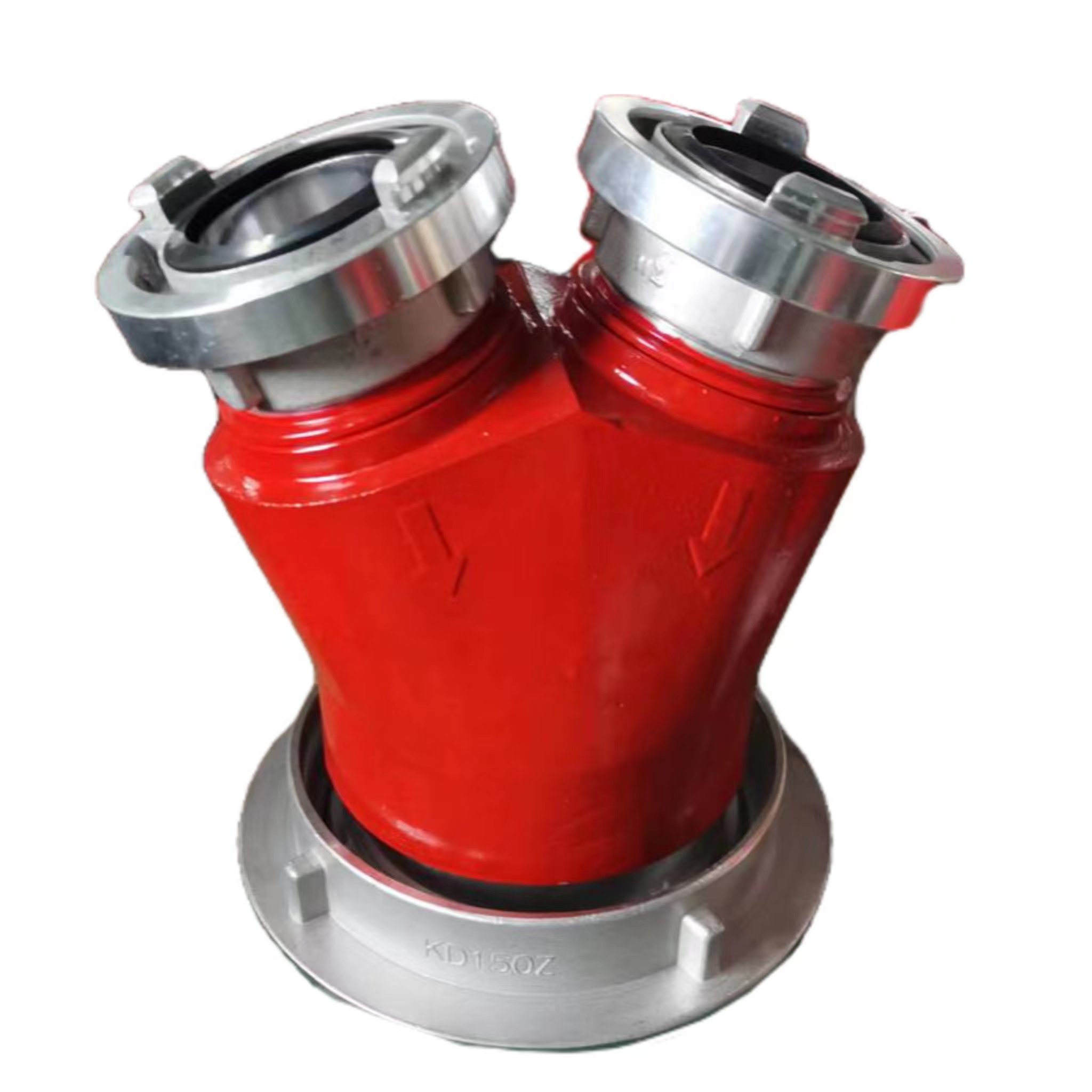 2 Einlässe Hydrant Siamesische Brandbekämpfung Rohrverlegung Wassersammler