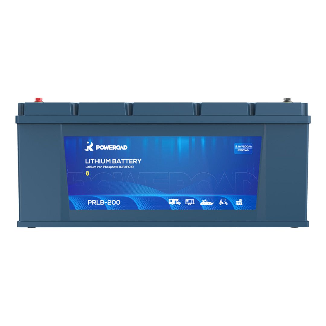 POWEROAD 12V 200Ah LiFePO4 Bluetooth Self-Heating Battery