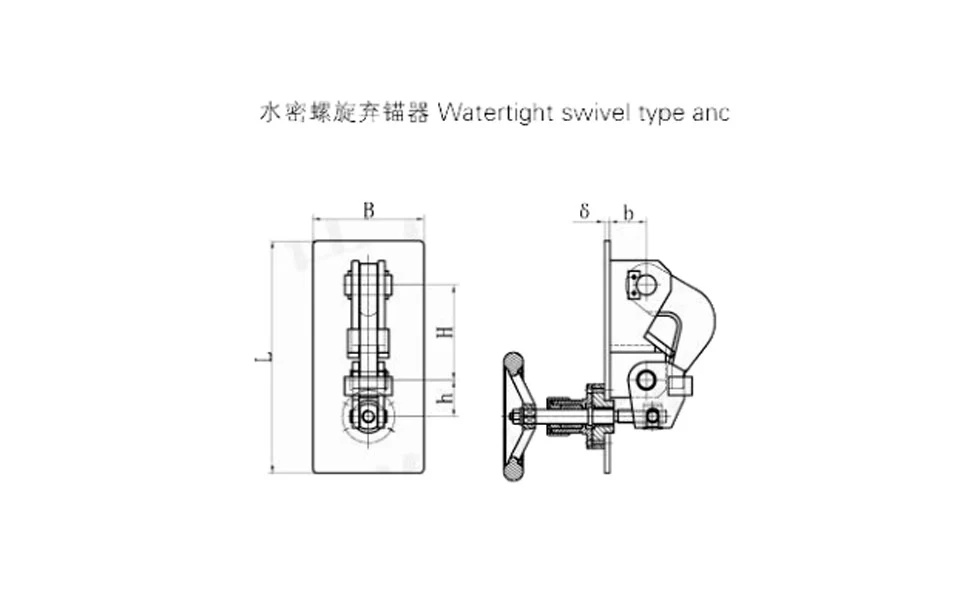 Watertight Swivel Type Anchor Releaser Drawing File