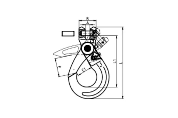 G80 Clevis Selflock Hook (6mm-32mm) drawing file