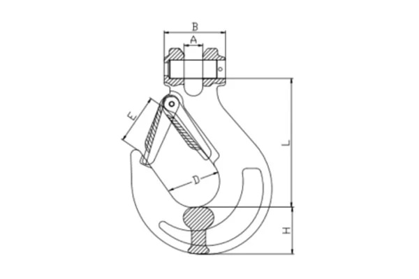 G80 Clevis Sling Hook (6mm-20mm) drawing file