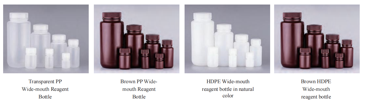 What are the differences between 1000ml Glass Reagent Bottles and other types of lab containers, such as plastic or polyethylene bottles?