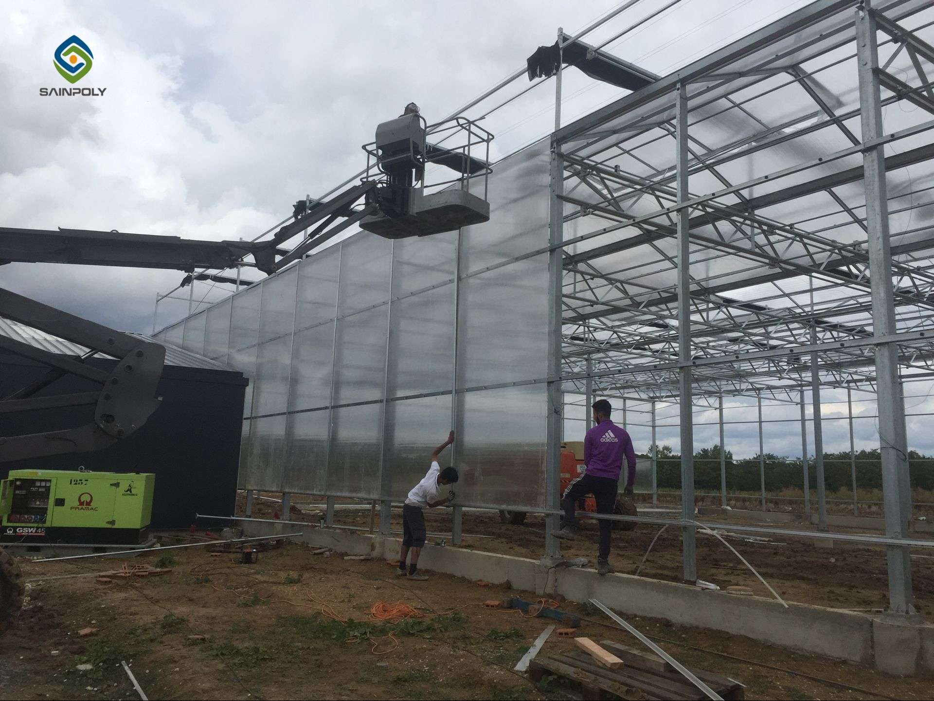 SAINPOLY France Polycarbonate Greenhouse-2017.8