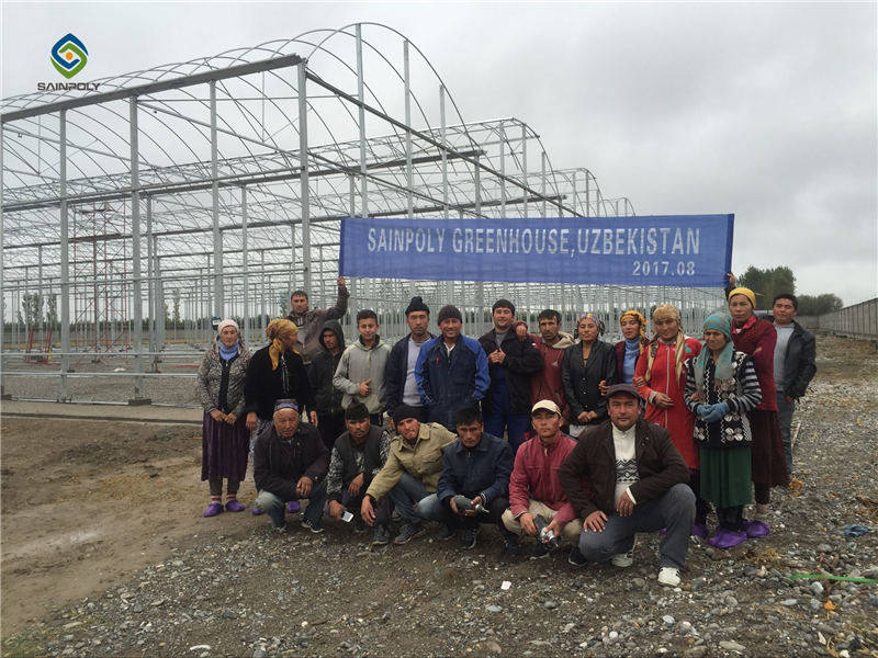 SAINPOLY Uzbekistan Hydroponic Greenhouse-2017.11