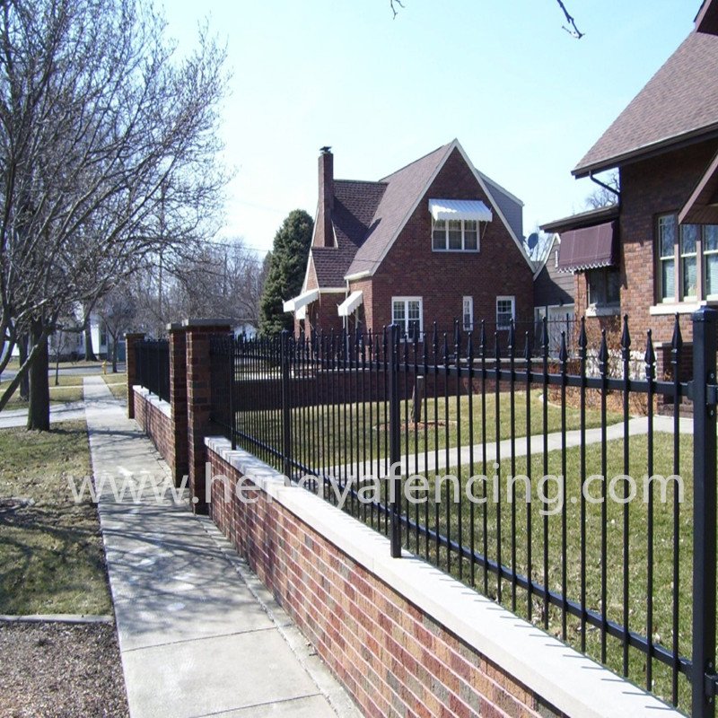 Modern Garrison Fence Security Galvanized Metal Fence Panel ...