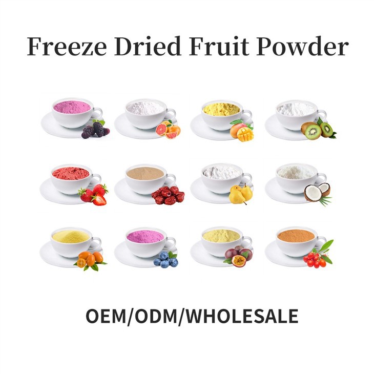 Freeze Dried Fruit Vegetable Powder Extract Customized Wholesale Strawberry Powder Juice Powder