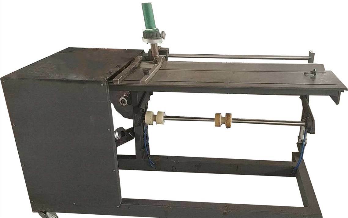 Guide bar machine for conveyor belt