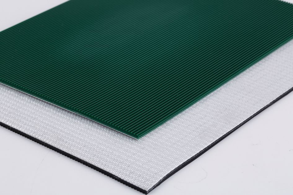 Lozenge pattern rough surface PVC conveyor belt