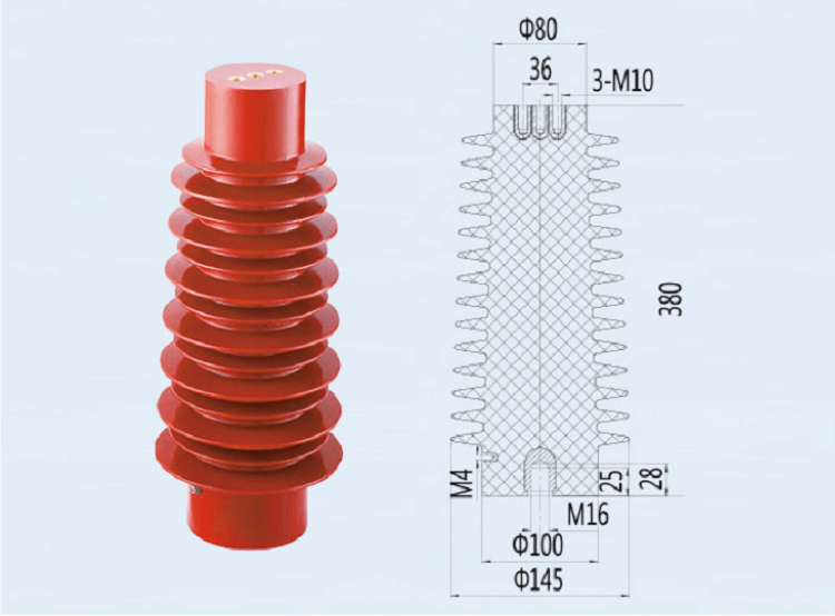 DUWAI 35KV High voltage switchgear insulator in epoxy resin Sensor/Insulator