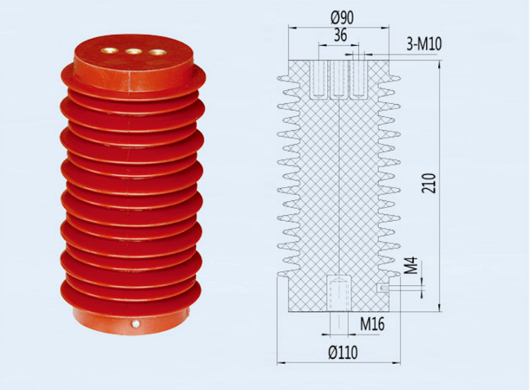 CG5 - 24Q / 110X210 Post Transducer with Epoxy Resin for High Voltage