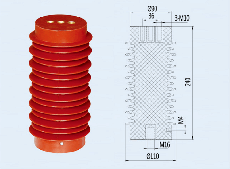 DUWAI 24KV High Voltage Electrical Epoxy Resin Transducer