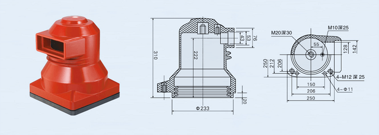 High Voltage Composite Post Insulator