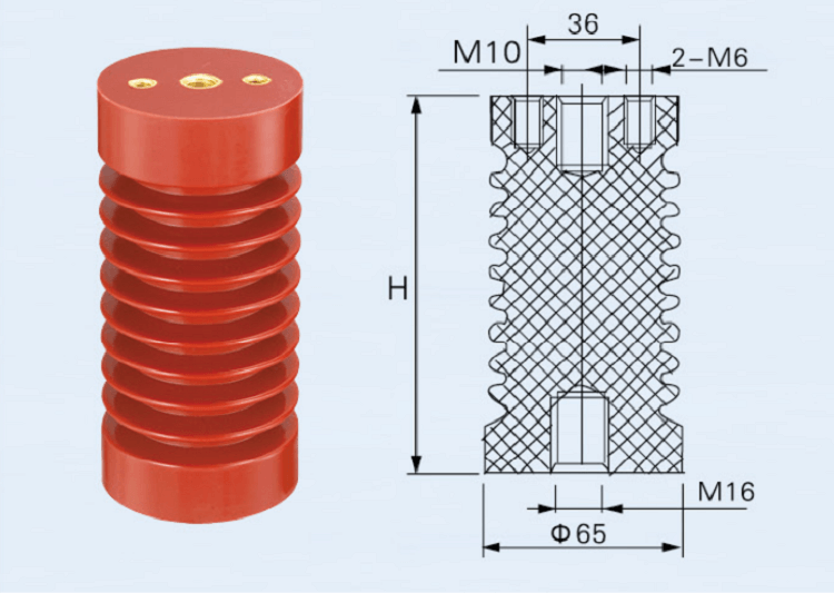 Pin Insulator High Voltage 65x140 Epoxy Resin Customized 10KV 65X140 8000N 65x140,insulator DOWE 20N