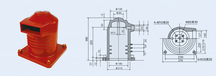 Porcelain Line Post Insulator for High Voltage