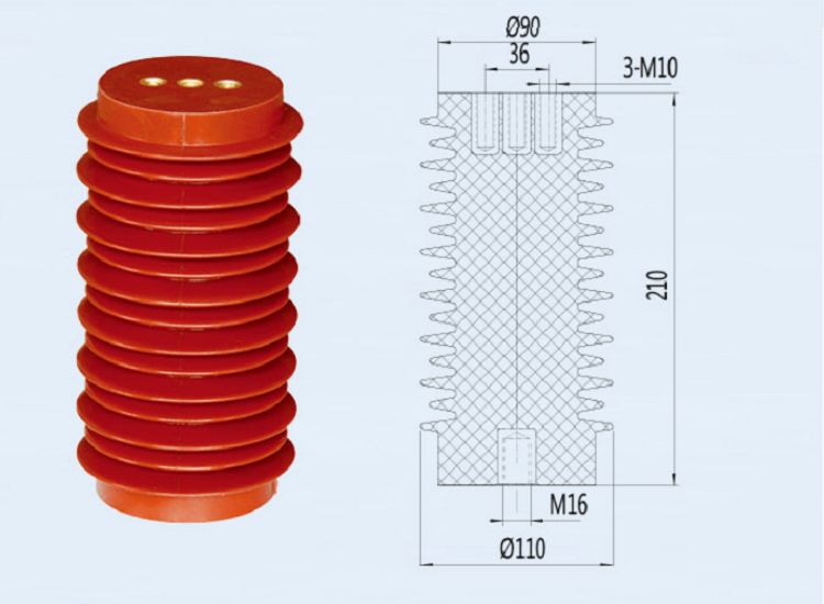 DOWE 24KV High Voltage Insulator Epoxy Resin busbar Insulators